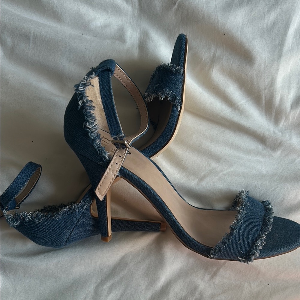 MIX NO. 6 Denim Heeled Sandals
